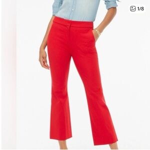 J. Crew Red Flare Pants